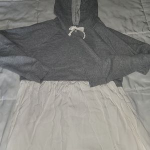 Motherhood Maternity Mixed Media Hoodie